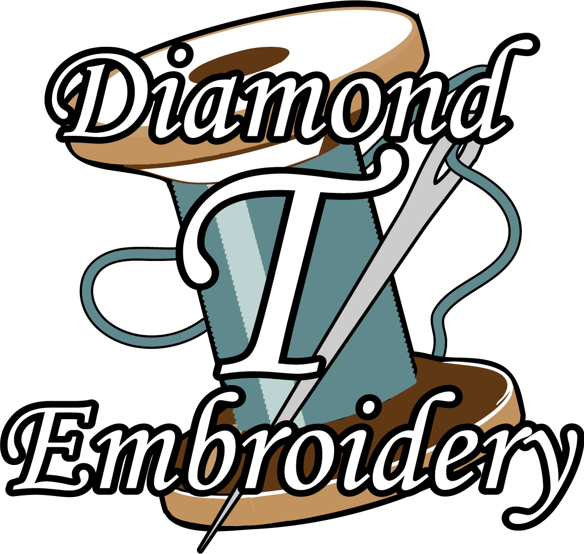 Diamond T Embroidery Logo